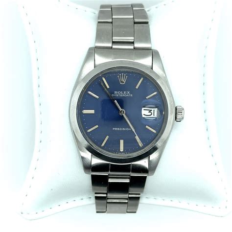 rolex oysterdate precision stainless steel.